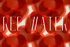 Abstract water red drops shapes, a Pattern Graphic by Nocito Design