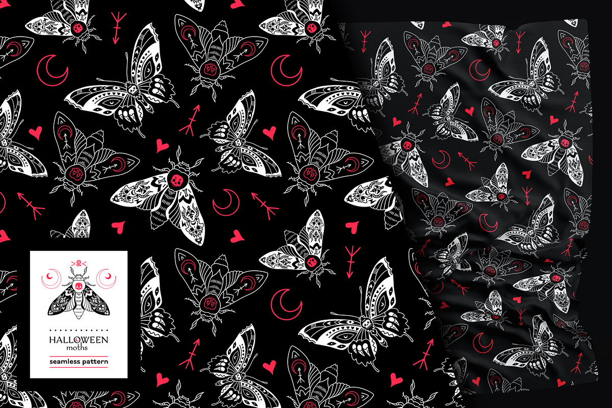 Halloween moths, a Decorative Illustration by OlgaSoi007 (Photo 7 of 7)