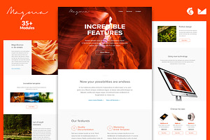 Magma Email Template + Builder