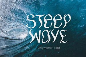 Steep Wave Handwritting Quirky Font