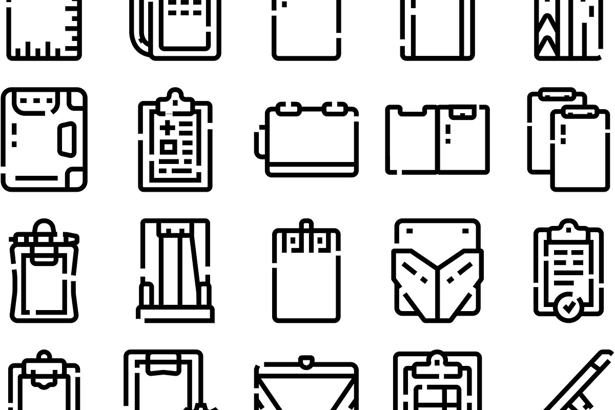 Clipboard icons set displaying, an Object Graphic by pikepicture (Photo 3 of 3)