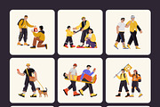 Volunteer Illustration Art Set, a Person Illustration by Vectors Market (Thumbnail 9 of 9)