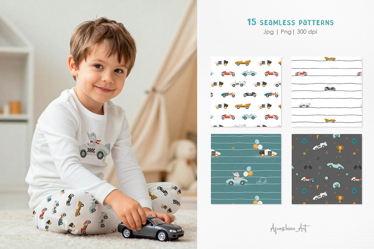 Little racers. Watercolor collection, an Animal Illustration by AfonshinaArt (Photo 3 of 14)