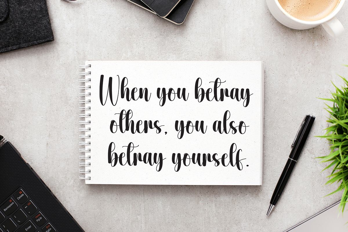 Ontime | Script Font, a Handwritten Font by Scratchones (Photo 4 of 8)