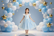 Blue Birthday Balloon Backdrops, a Background Graphic by 3Motional (Thumbnail 19 of 20)