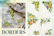 Mediterranean citrus tile watercolor, a Decorative Illustration by Yuliya Derbisheva (Thumbnail 9 of 15)