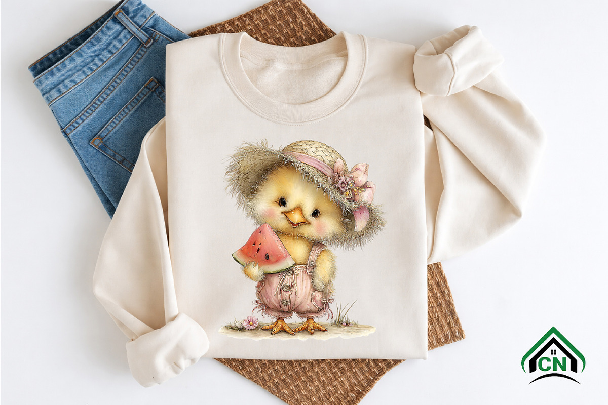 Summer Funny Chick Clipart, an Illustration by Craft Nest (Photo 9 of 12)
