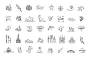 Australia. Vector icons set, an Animal Illustration by Tettygreen (Thumbnail 1 of 3)