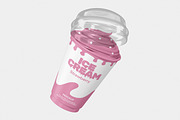 Ice Cream Cup Packaging Mockup, a Cups & Container Mockup by Unerispace (Thumbnail 5 of 5)