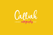 Calliah, a Script Font by OnTheSpotStudio (Thumbnail 1 of 4)