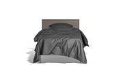 Black Wooden Single Bed 3D Model, an Object 3D Model by rebrandy (Thumbnail 2 of 10)