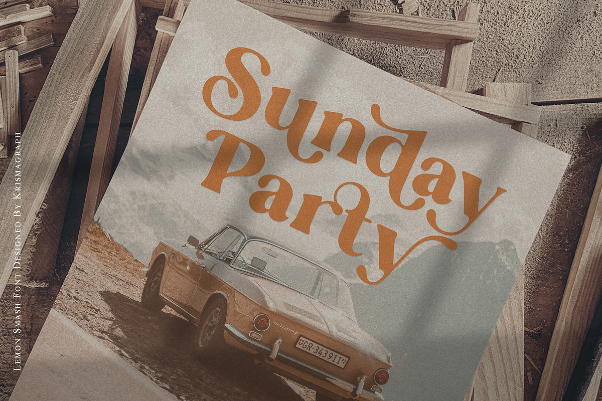 Lemon Smash | Modern Retro Serif, a Serif Font by Krismagraph (Photo 14 of 14)