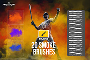 Smoke photoshop brush set, a Brush Add-On by Walllow Creatives (Thumbnail 3 of 3)