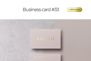 Business Card Bundle Template Mockup