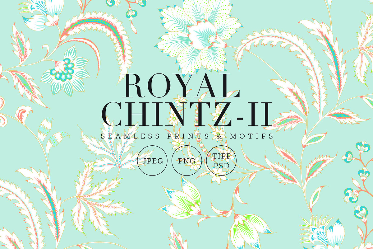 Royal Chintz - II Patterns & Motifs., a Pattern Graphic by Pink Linen (Photo 1 of 12)