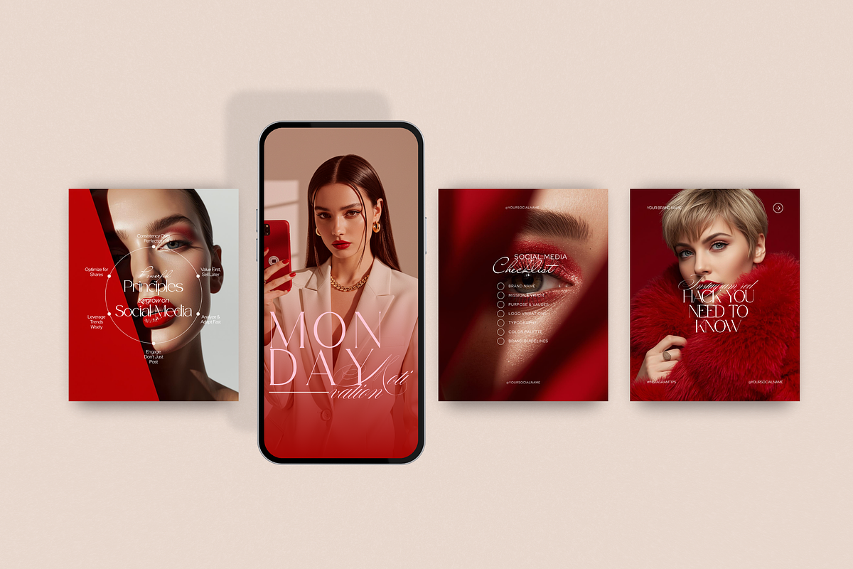 RED | Social Media Kit, a Social Media Template by My Template Studio (Photo 11 of 16)