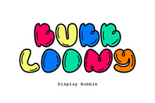 Bubbloony - Bubble Fun Font
