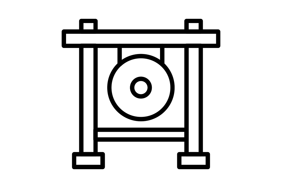 Gong Line Icon, an Icon by Pexelpy (Photo 2 of 2)