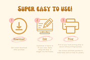 Retro Display Cards Templates, a Card Template by Hell Yeah Designs (Thumbnail 3 of 6)