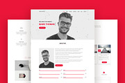 Portfolio Landing Page Template, a Landing Page Template by nandinigraphics (Thumbnail 1 of 3)