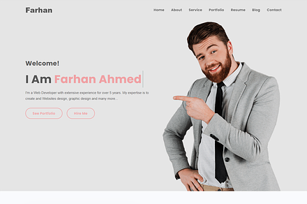 Portfolio Resume HTML Template, a HTML Template by Themeplaza