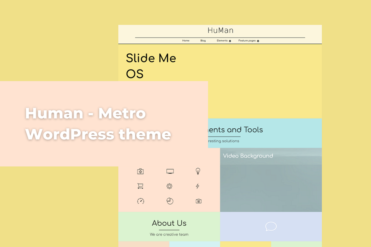 Human - Metro  WordPress theme, a WordPress Template by Ordasoft (Photo 1 of 3)