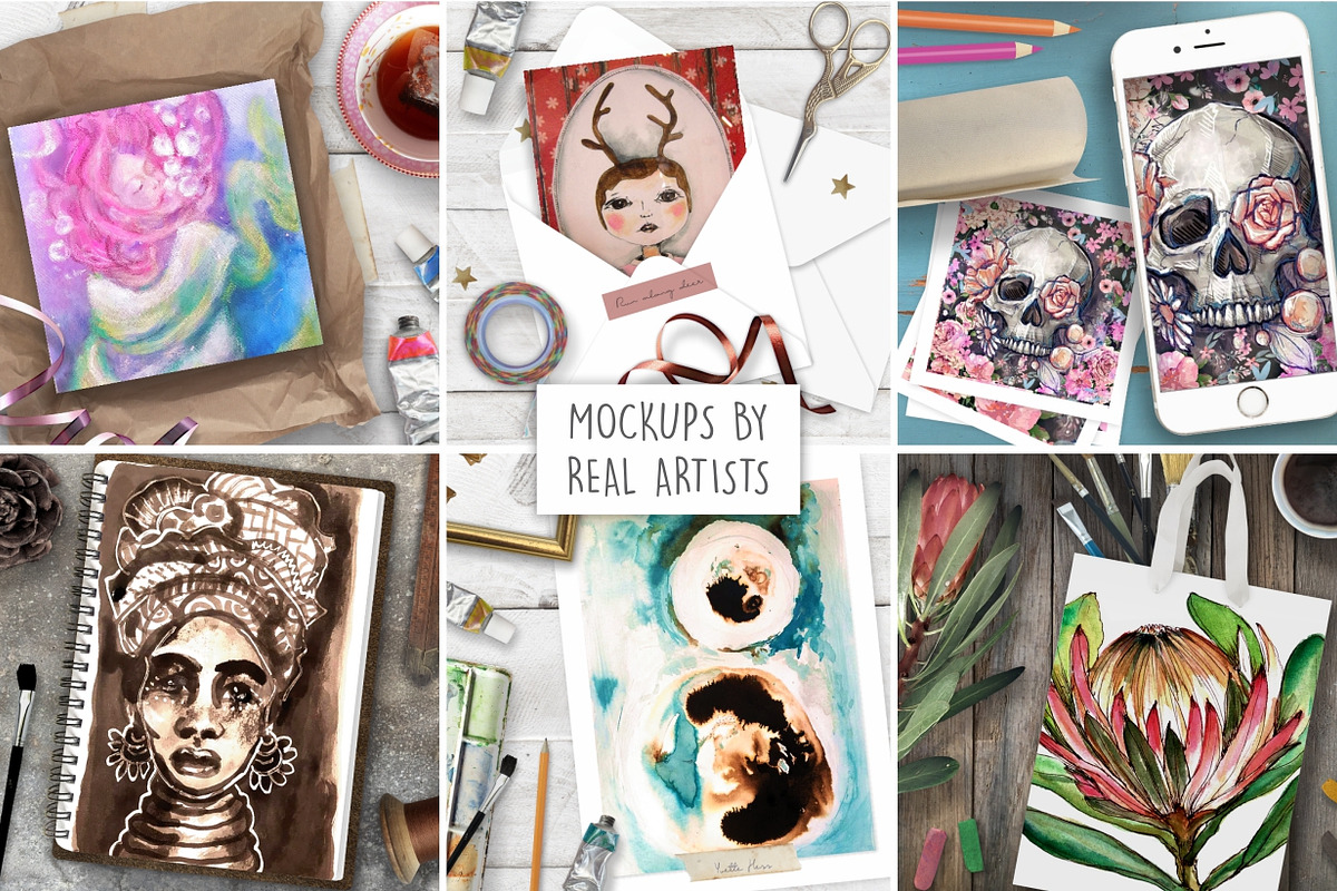 Flat lay Art Display Scene Creator, an Arts & Entertainment Photo by Mockup Scene (Photo 5 of 8)