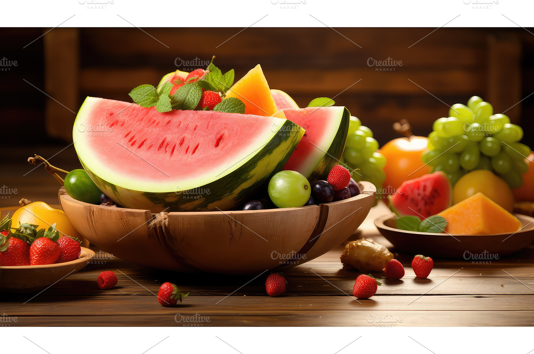 banana fruit food background ai, a Food & Drink Photo by pikepicture