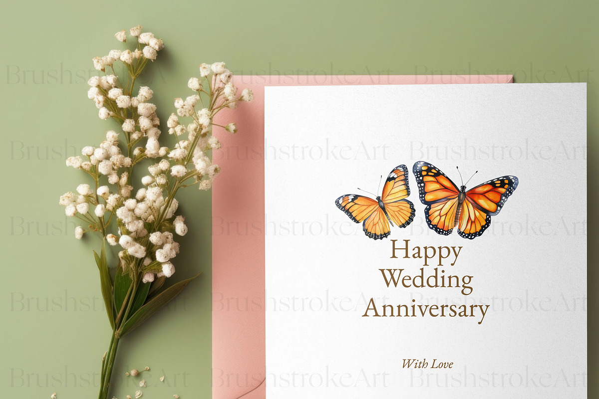 Watercolor Butterfly Species Clipart, an Animal Illustration by BrushstrokeArtGB (Photo 9 of 9)