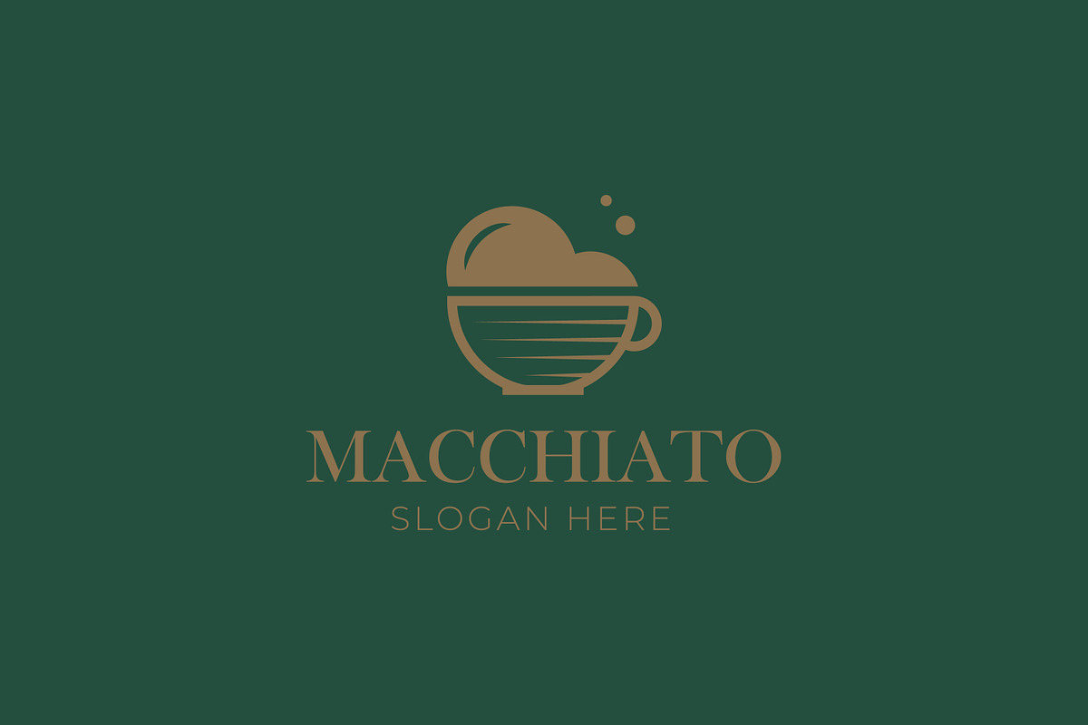 Macchiato Logo Elegant Coffee Cup, a Branding & Logo Template by Signatoro (Photo 1 of 2)