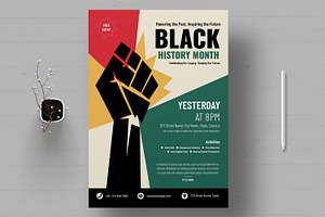 Black History Month event, a Flyer Template by MightyDesign
