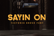 Sayin On - Textured Font, a Font by kulturrrno (Thumbnail 1 of 8)