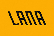 Lana | Slanted Display Font, a Sans Serif Font by Taylor Penton (Thumbnail 1 of 3)