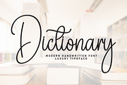 Dictionary | Script Font, a Handwritten Font by Scratchones (Thumbnail 1 of 8)