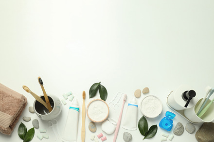 Concept of tooth or oral care, space for text, a Health & Medical Photo by AtlasStudio PRO