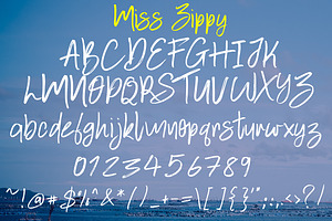 Miss Zippy Chic Typeface