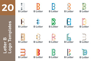 20 Logo Letter B Templates Bundle