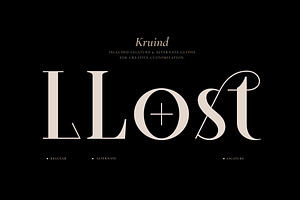 Kruind - Modern Display Font