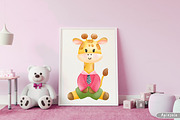 Watercolor Back to School and Animal, an Animal Illustration by Apixsala (Thumbnail 8 of 12)