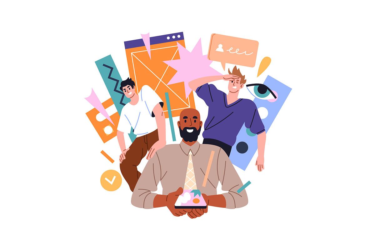 UX UI design concept set, a Work Illustration by PaperTrident (Photo 2 of 5)