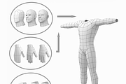 Hero Male in T-Pose Base Mesh, a Characters & Person 3D Model by VK Studio (Thumbnail 22 of 22)