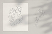 The Touch. Line Art Collection, a Person Illustration by le-genda (Thumbnail 3 of 12)