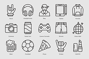 Lifestyle Outline Icons, an Outline Icon by Tekuni (Thumbnail 5 of 6)