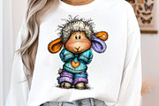 Funny Valentine Sheep Clipart, an Illustration by SinaCreation (Thumbnail 8 of 11)