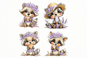 Whimsical summer raccoon Clipart, an Illustration by Designworld (Thumbnail 4 of 7)