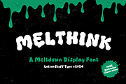 Melthink | Halloween Font, a Sans Serif Font by LetterStuff Typefoundry (Thumbnail 1 of 10)
