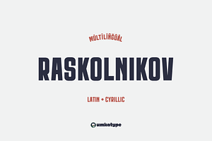 Raskolnikov Logo Font