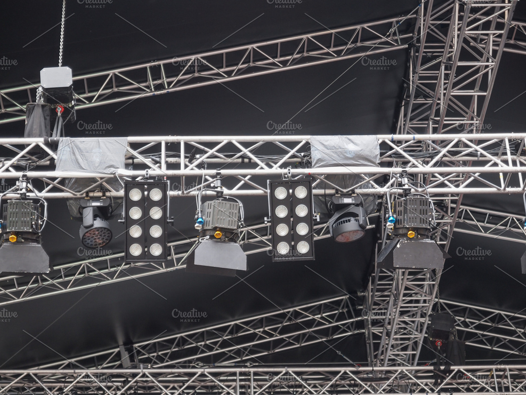 Stage Lights Containing Stage Concert And Live