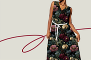 MOODY FLORAL Seamless Pattern, a Pattern Graphic by AYAKA Studio Co. (Thumbnail 8 of 9)