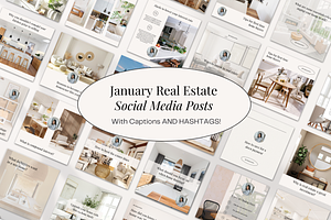 January Real Estate Instagram Posts